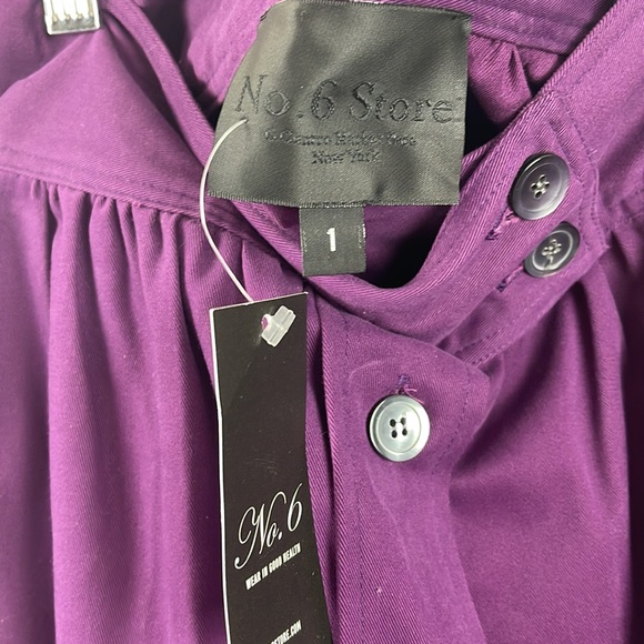 NO. 6 STORE PARSON MIDI BUTTON DOWN SKIRT S Mnwot - Picture 4 of 8